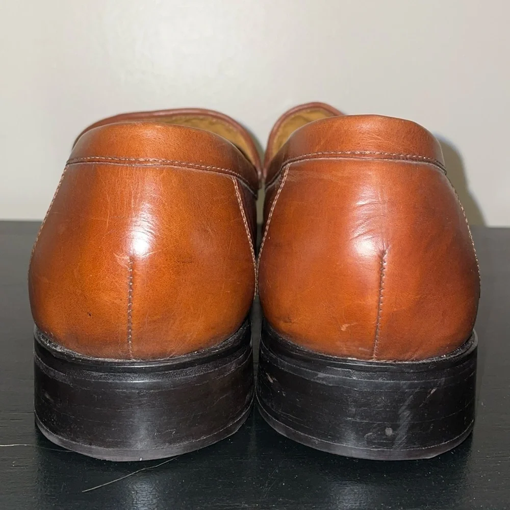 Cole Haan Slip on Dress Shoe with basket weave tongue.  Men's Size 13.‎  Leather
